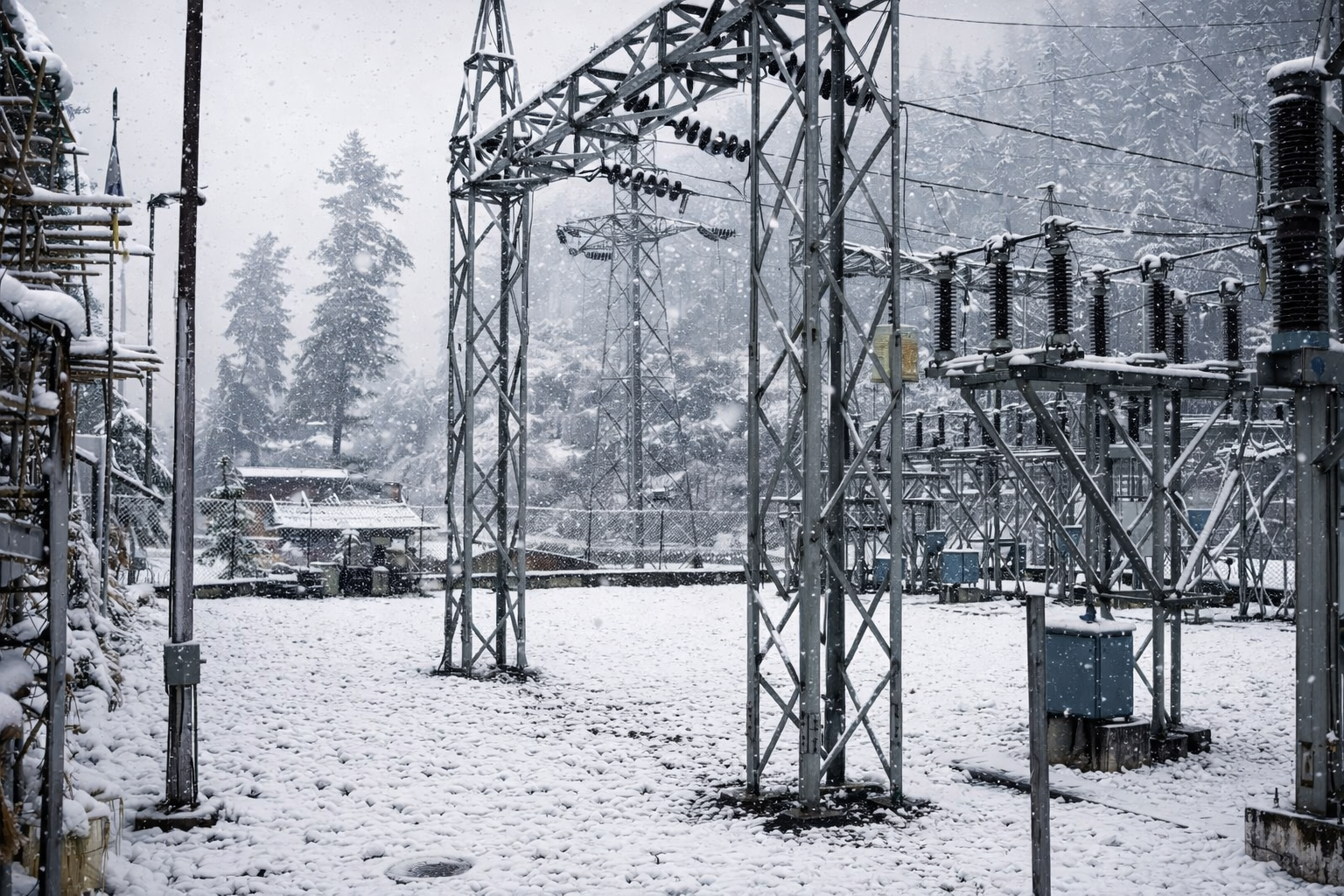 High Voltage Power Substation Installation